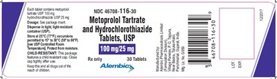 metoprololhctz-10025.jpg 30 Tablets in 1 Bottle - metoprololhctz 10025