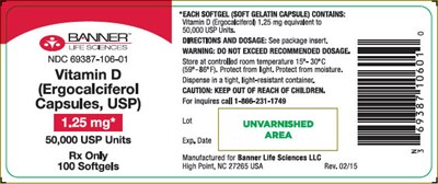 ergocalciferol-02.jpg PRINCIPAL DISPLAY PANEL - 1.25 mg Capsule Bottle Label - ergocalciferol 02