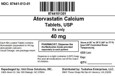 87441-013-01 Label (8744101301)