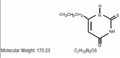 Image Description (Propylthiouracil Structure)