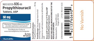 Image Description (Propylthiouracil Tablets Label)
