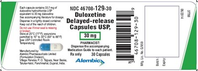 30mg Hdpe Bottle Pack (Duloxetine 30)