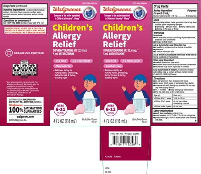 Diphenhydramine Hci 12.5 mg (Childrens Allergy Dye Free Bubblegum 1)