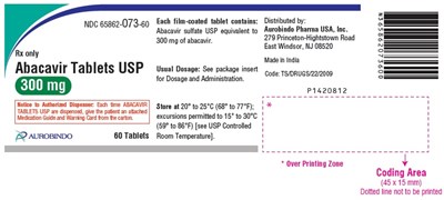 abacavir-fig1.jpg PACKAGE LABEL-PRINCIPAL DISPLAY PANEL - 300 mg (60 Tablet Bottle) - abacavir fig1