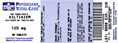 2323.jpg Diltiazem Hydrochloride Tablets 120 mg Bottles - 2323
