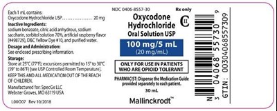 oxycodone-hydrochloride-oral-solution-5.jpg 30 mL Bottle Label - oxycodone hydrochloride oral solution 5