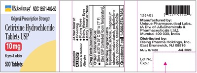 Cetrizine 10mg 500ct 1