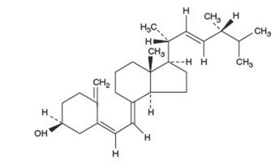 Vitamin D Structure (Ergocalciferolstride Figure 01)