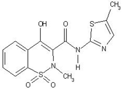 Chemical Structure (Meloxicam Str)