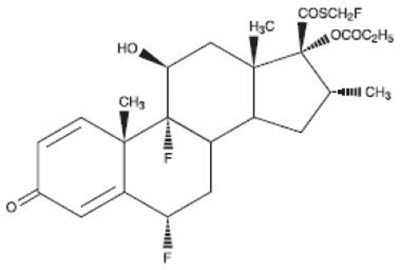 Chemical Structure - fluticasone 01