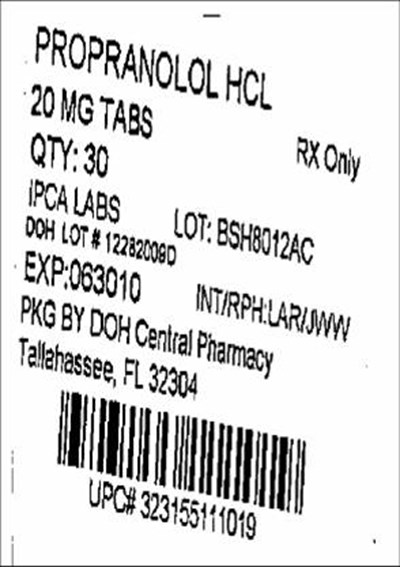 20mg Label (Propranolol20mg(heritage))