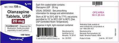 505 (Olanzapine 20mg 1000s)