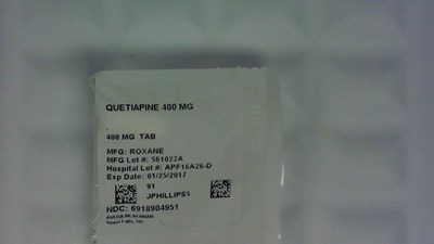 Quetiapine 400 mg tablet - 6918904951