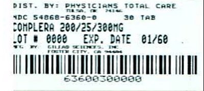 Principal Display Panel (Representative Label)