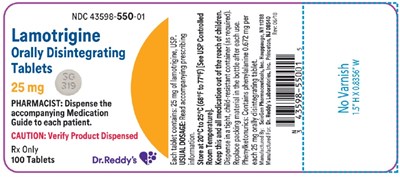 lamotrigine-label2.jpg 25 mg 100tab - lamotrigine label2