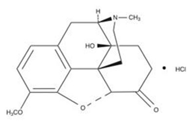 Chemical Structure - oxycodone 01