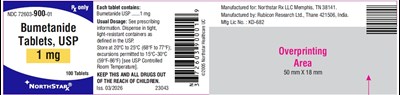 Image Description (Bumetanide Tablets Usp 1mg 100 Count)