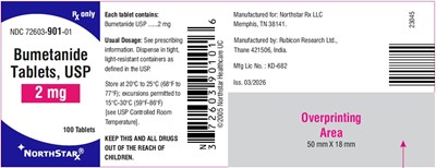 Image Description (Bumetanide Tablets Usp 2mg 100 Count)