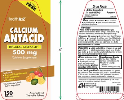 Calcium Antacid 50ct. Chewable Tablets (219   Health A2z Calcium Antacid 50mg 1)