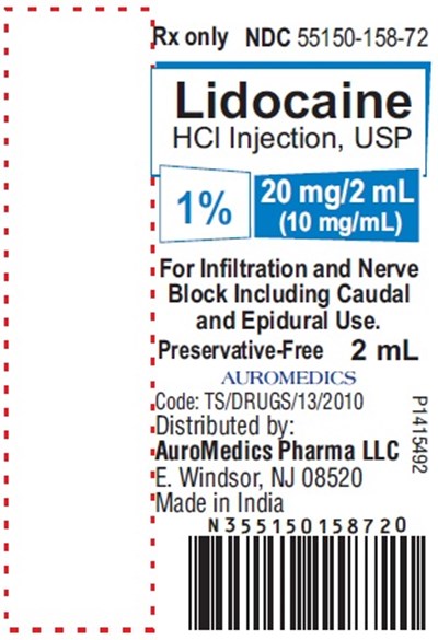 lidocaine-fig1.jpg PACKAGE LABEL-PRINCIPAL DISPLAY PANEL - 1% 20 mg/2 mL (10 mg/mL) - 2 mL Ampule Label - lidocaine fig1