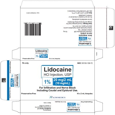 PACKAGE LABEL-PRINCIPAL DISPLAY PANEL - 1% 20 mg/2 mL (10 mg/mL) - 2 mL Container-Carton [10 Ampules] - lidocaine fig2