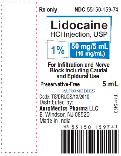 lidocaine-fig3.jpg PACKAGE LABEL-PRINCIPAL DISPLAY PANEL - 1% 50 mg/5 mL (10 mg/mL) - 5 mL Ampule Label - lidocaine fig3