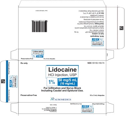 PACKAGE LABEL-PRINCIPAL DISPLAY PANEL - 1% 50 mg/5 mL (10 mg/mL) - 5 mL Container-Carton [10 Ampules] - lidocaine fig4