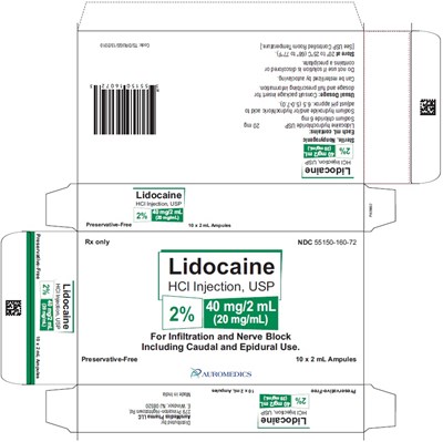 PACKAGE LABEL-PRINCIPAL DISPLAY PANEL - 2% 40 mg/2 mL (20 mg/mL) - 2 mL Container-Carton [10 Ampules] - lidocaine fig6