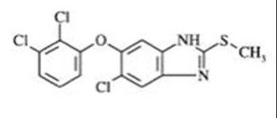 egaten-01.jpg The chemical structure of triclabendazole is a white or almost white, crystalline powder. - egaten 01