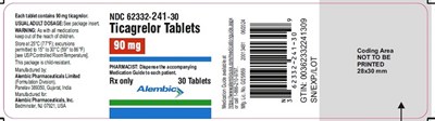 30 Tablets (Ticagrelor Tabs 90 mg)