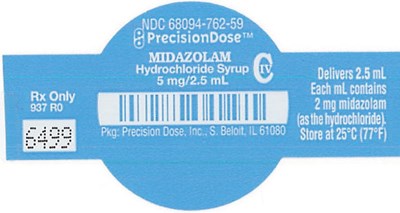 midazolam-04.jpg PRINCIPAL DISPLAY PANEL - 2.5 mL Dose Cup Label - midazolam 04