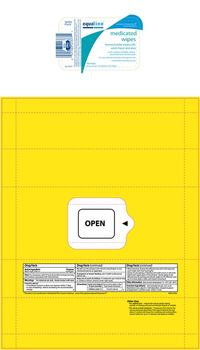 Image Of Carton Label (Equalinemedicatedwipes)