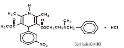 Chemical Structure - nicardipine hydrochloride injection   premierprorx 1