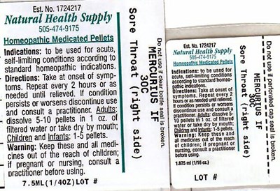 Sore Throat Right Side Label (Nhs Sore Throat Right Side)