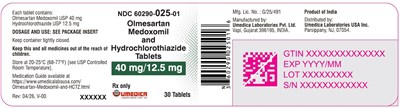 Image Description (Olme Medox Hctz 40mg In 12pt5mg 30s Label)