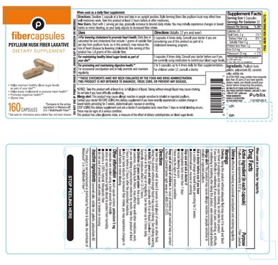 Publix 160 Counts Fiber Capsules Psyllium Husk (119160pvlr Ol)