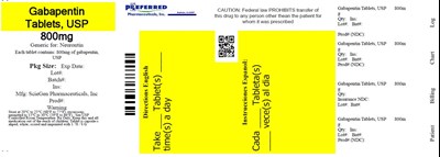 Gabapentin 800mg 500tab