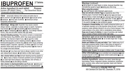 Ibuprofen 200mg (Ibuprofen)