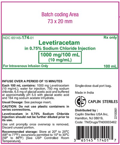 Levetiracetam-1000mg-100ml-10mg-ml-bag-label (Levetiracetam 1000mg 100ml 10mg mL Bag Label)