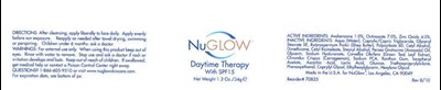 nuglow-01.jpg PRINCIPAL DISPLAY PANEL - 34g Jar Label - nuglow 01