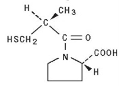 captopril-structure - captopril structure