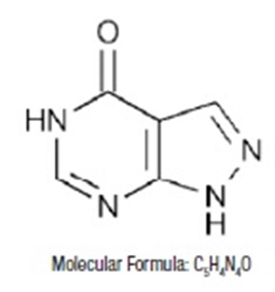 Allopurinolchemicalstructure (Allopurinolchemicalstructure)