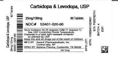 Label (53401 0020 60)
