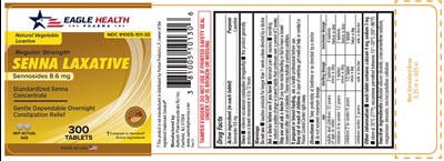 Sennosides Tablets 300 Counts (Senna Cont Label 1)