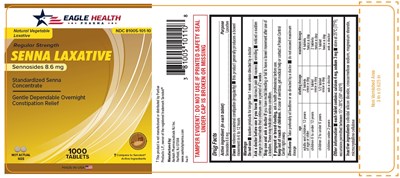 Sennosides Tablets 1000 Counts (Senna Cont Label 2)