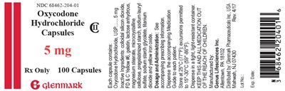 PRINCIPAL DISPLAY PANEL - 5 mg Capsule Bottle Label - oxycodone 02