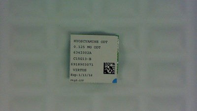 Hyoscyamine Sulfate 0.125 mg Odt Label (6918903071)