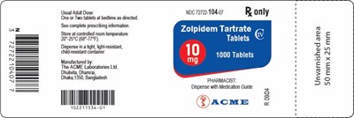 e49e41d7-0f51-464f-8e31-2fb446e5f1e8-05.jpg PRINCIPAL DISPLAY PANEL - 10 mg (1000 Tablets) Bottle Label - e49e41d7 0f51 464f 8e31 2fb446e5f1e8 05