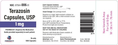 Terazosin 1mg 1000ct (Terazosin 1mg 1000ct)