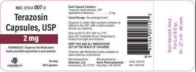 Terazosin 2mg 100ct (Terazosin Cap 2mg 100ct)